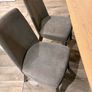 grey fabric dining chairs Image 6