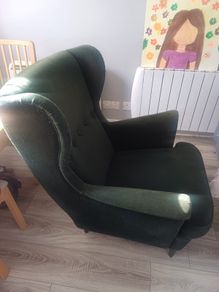 Armchair IKEA with footrest