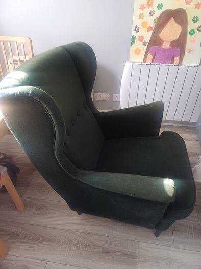 Armchair IKEA with footrest