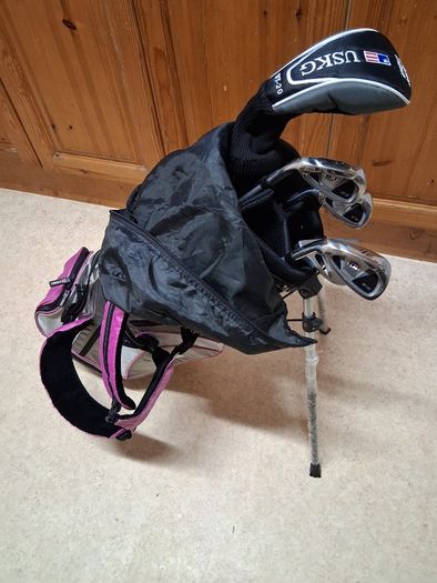 Golf Clubs. US Kids Golf Set.Left Handed .Age 7 To 8 Years Old. Girls Set.. In As New Condition. Collect In Dublin Or Receive Via Post.