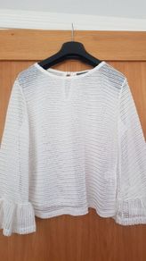 Primark White Top Size 8