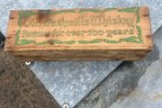 Rare Old Bushmills whiskey wooden box