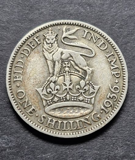 1936 United Kingdom 1 Shilling - George V silver coin