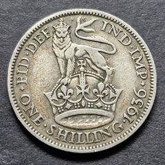 1936 United Kingdom 1 Shilling - George V silver coin