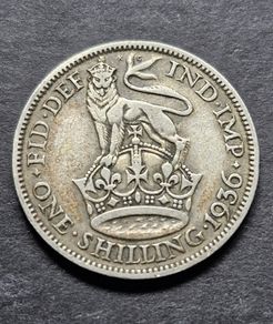 1936 United Kingdom 1 Shilling - George V silver coin