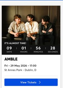 Amble Tickets St Anne's Park