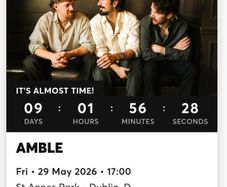 Amble Tickets St Anne's Park