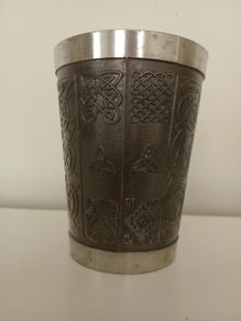 Mullingar Decorative Pewter Cup