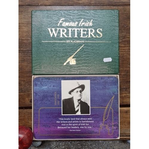 Famous Irish Writers. Box of six placemats