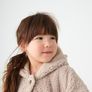 Cosy Pink girls coat with ears on hood size 5-6 Image 2