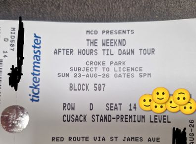 The Weeknd Ticketsx2 Aug 22nd Duleek