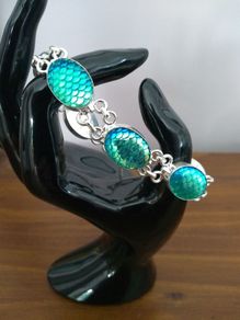 Bracelet with Fancy Dichroic Glass