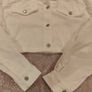 Ladies Cropped White Jacket Image 3