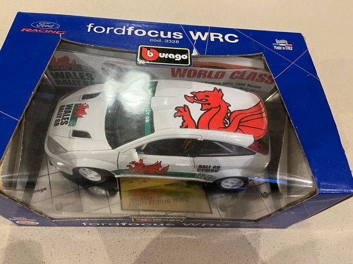 Ford Focus RS WRC 02 Wales 1/18 Burago extremely rare