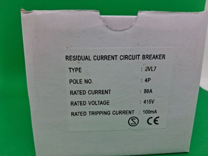 Postage - 4 x Circuit Breakers 80A 100mA 4P 230v -415v