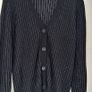 TWIN SET black cashmere mix with metallic silver detail and bell cuff sleeves Sz M (Fit 10-12 UK) - Rrp 220 (New) Image 3