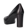 UNISA Black Leather Court Heels Image 7