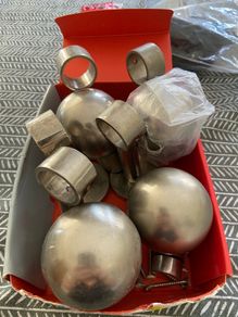 Chrome curtain fixtures