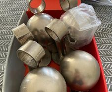 Chrome curtain fixtures
