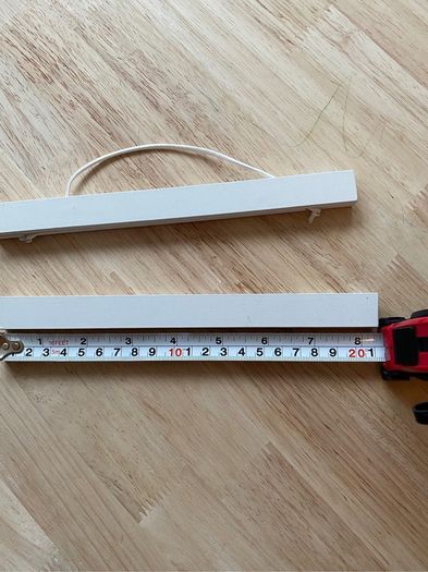 White Wooden Frame Magnetic Mount