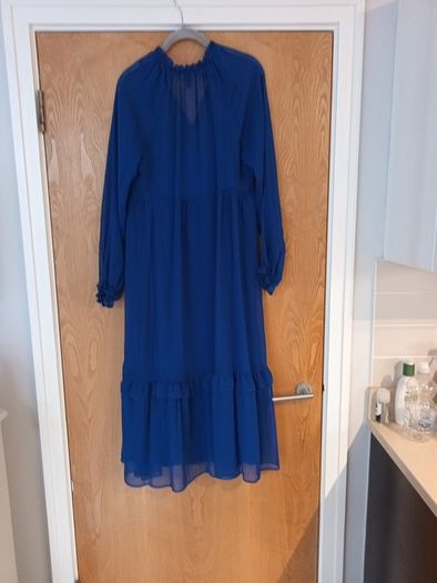 New Look Royal blue Dress with Underslip. S. 12.