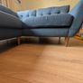 Dark Blue Corner Sofa Image 5