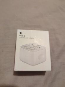 New Apple USB-C 20W power adapter (sealed) + free cable