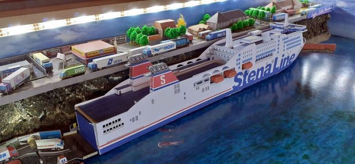 Stena Adventurer Stena Line Card Model Ferry Kit