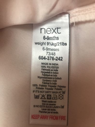 Next dress 6-9 mnts