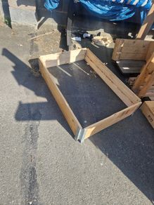 Wooden garden boxes