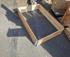 Wooden garden boxes