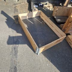 Wooden garden boxes