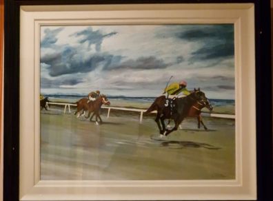 Oil Painting Laytown Races