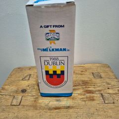 vintage 1988 Dublin Millennium milk bottle in box