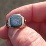 Stunning 9 Carat Gold Hematite Ring Image 7