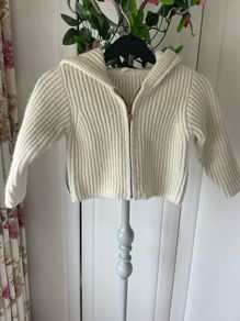 hooded cardigan next hooded cardigan cream 1 1/2. - 2years