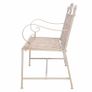 Garden Bench 115 cm Steel Vintage White Image 5
