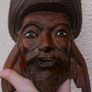 Vintage 19C Chinese Asian Oriental Wooden Hand Carved Mask ,Wood Mask Rose wood 10,5" Image 2
