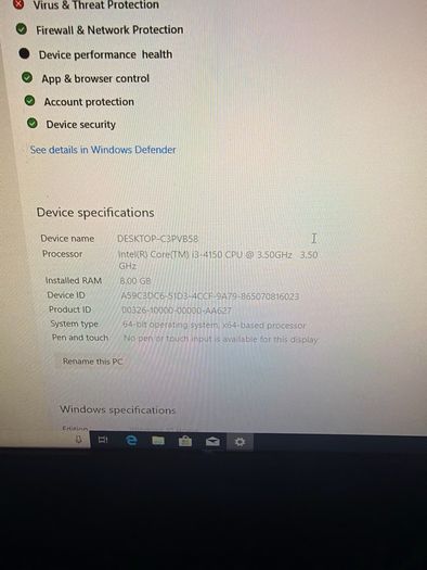 DELL  OPTIPLEX 3030 aio i3 and 500GB hdd window 10