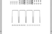 Boat Trailer Guide-ons, 46\", One Pair Aluminum Trailer Guide ons, Rust-Resistant Trailer Guides with Adjustable Width