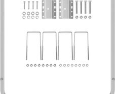 Boat Trailer Guide-ons, 46\", One Pair Aluminum Trailer Guide ons, Rust-Resistant Trailer Guides with Adjustable Width