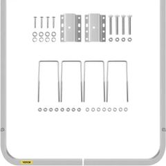 Boat Trailer Guide-ons, 46\", One Pair Aluminum Trailer Guide ons, Rust-Resistant Trailer Guides with Adjustable Width