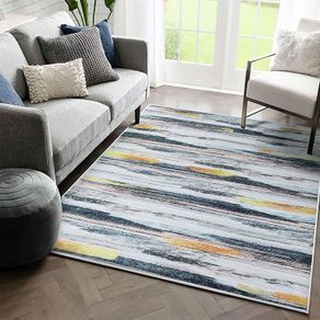 Rugs Living Room Large Artistic Modern Carpet Unique Area Rugs, Anti-skid Short Pile Carpets Room Mat for Bedroom Living Room 120 x 160 cm, stripe (FREE SHIPPING)