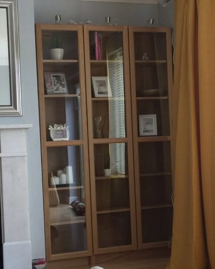 wooden cabinets