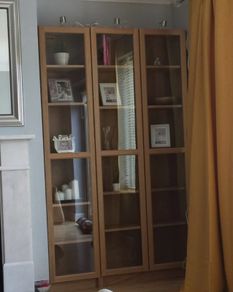 wooden cabinets