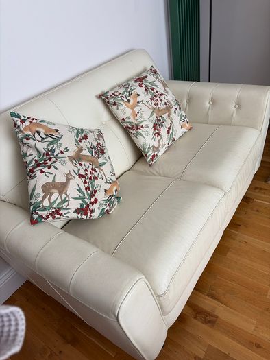 Leather 2 seater sofa