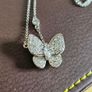 NEW - Silver butterfly necklace and stud earrings Image 5