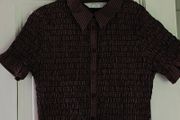 Primark frill cropped shirt