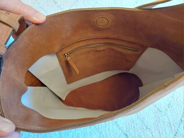 Beautiful real suede handbag