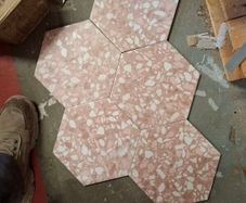 Terrazzo rose hexagon 23x27 (1.99m2)